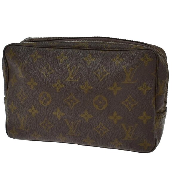 LOUIS VUITTON Trousse Toilette 23 Clutch Hand Bag Monogram Brown M47524 68KB008 - Picture 1 of 15